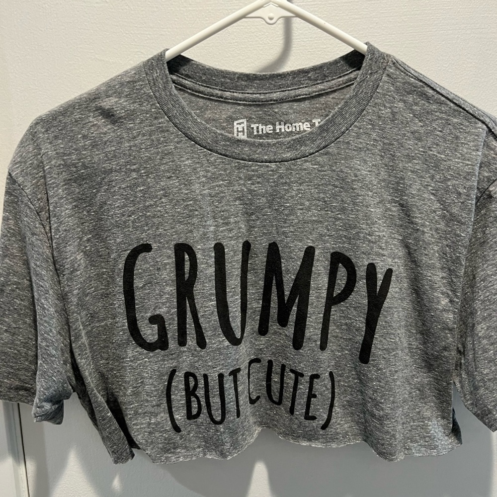 The Home T crop grumpy top